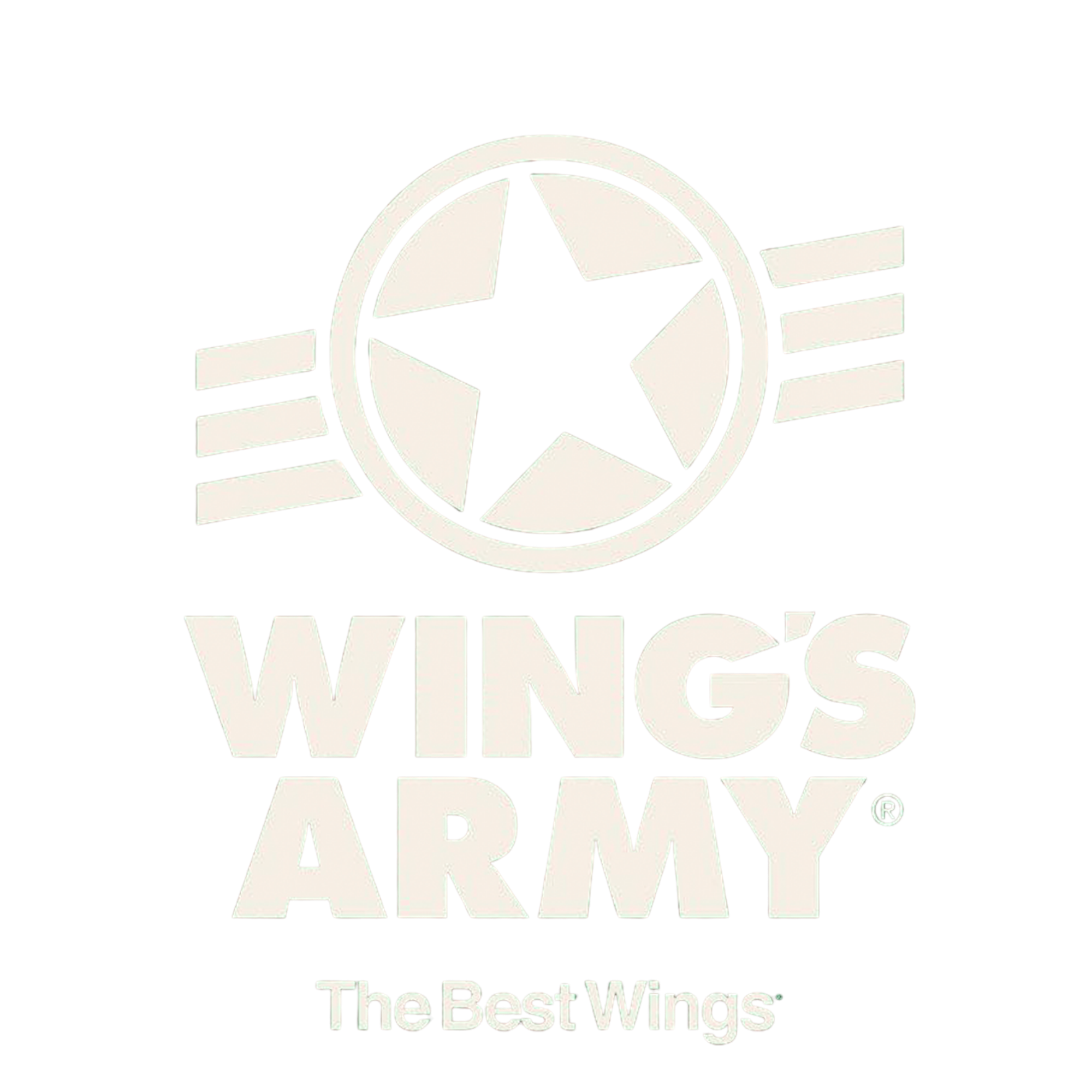 Wings Army Logo Blanco Negro